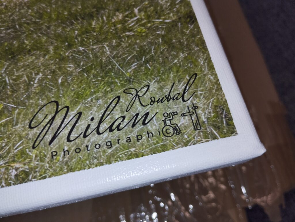 Lepení fototapety pro fotografa Milana Roubala
